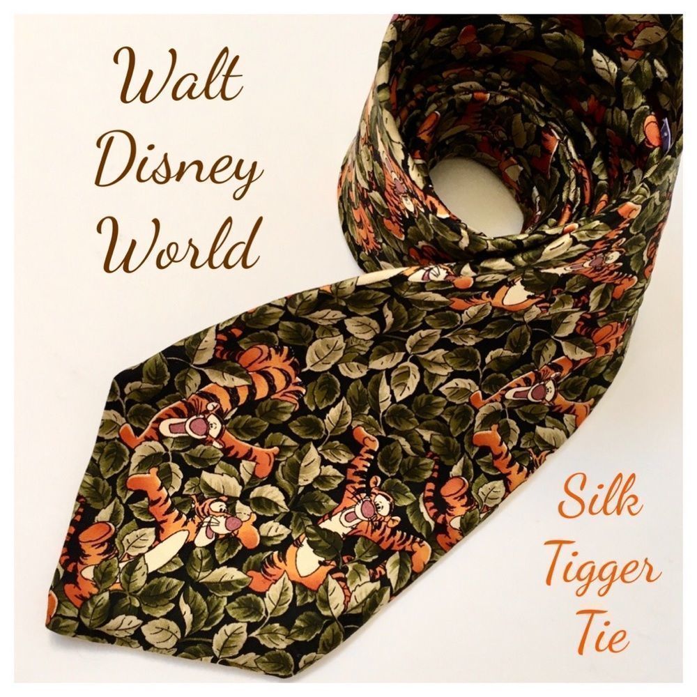 Disney Tigger the Tiger Silk Men’s Dress Tie, EUC▪️